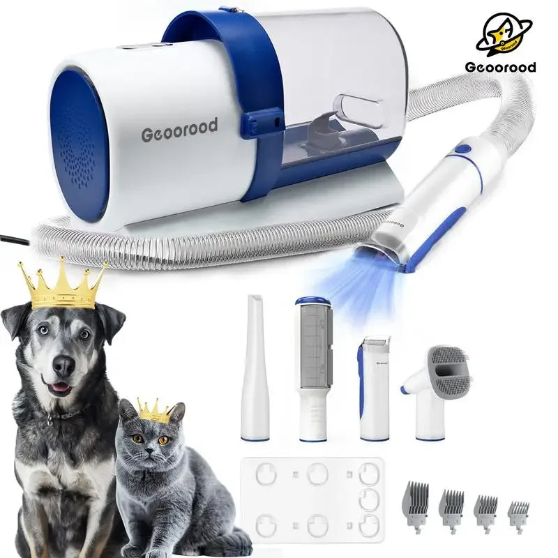 Geoorood Dog Grooming  Vacuum, 13000Pa Dog Vacuum Brush for Shedding Grooming,Pet Grooming Vacuum, Dog Hair Vacuum Groomer, 2.5L