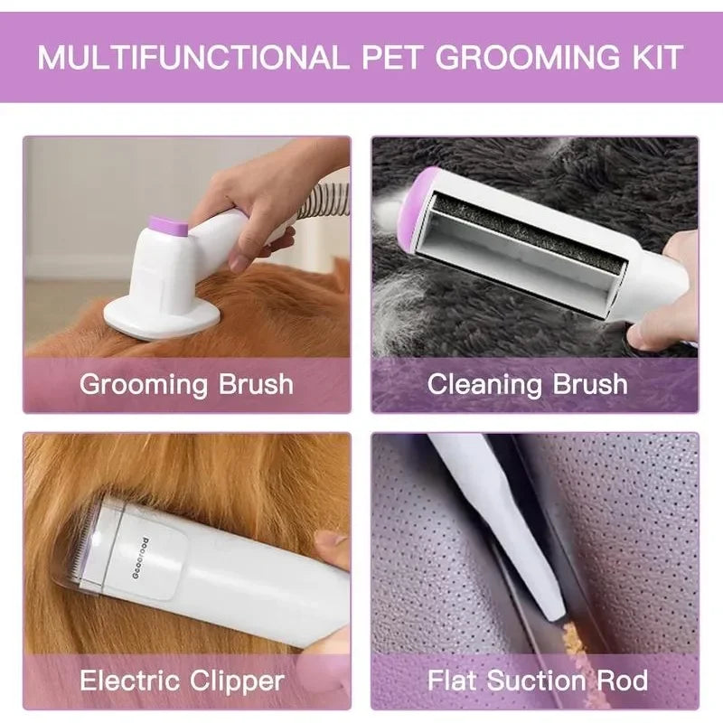 Geoorood Dog Grooming  Vacuum, 13000Pa Dog Vacuum Brush for Shedding Grooming,Pet Grooming Vacuum, Dog Hair Vacuum Groomer, 2.5L