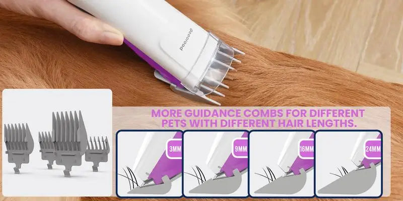 Geoorood Dog Grooming  Vacuum, 13000Pa Dog Vacuum Brush for Shedding Grooming,Pet Grooming Vacuum, Dog Hair Vacuum Groomer, 2.5L