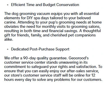 Geoorood Dog Grooming  Vacuum, 13000Pa Dog Vacuum Brush for Shedding Grooming,Pet Grooming Vacuum, Dog Hair Vacuum Groomer, 2.5L